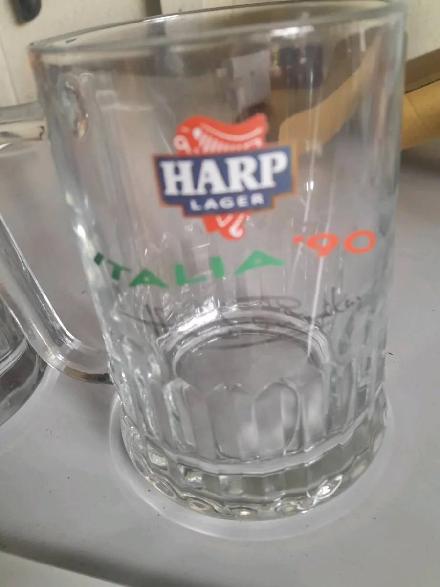 Two harp lager italia90 tankards - Image 3
