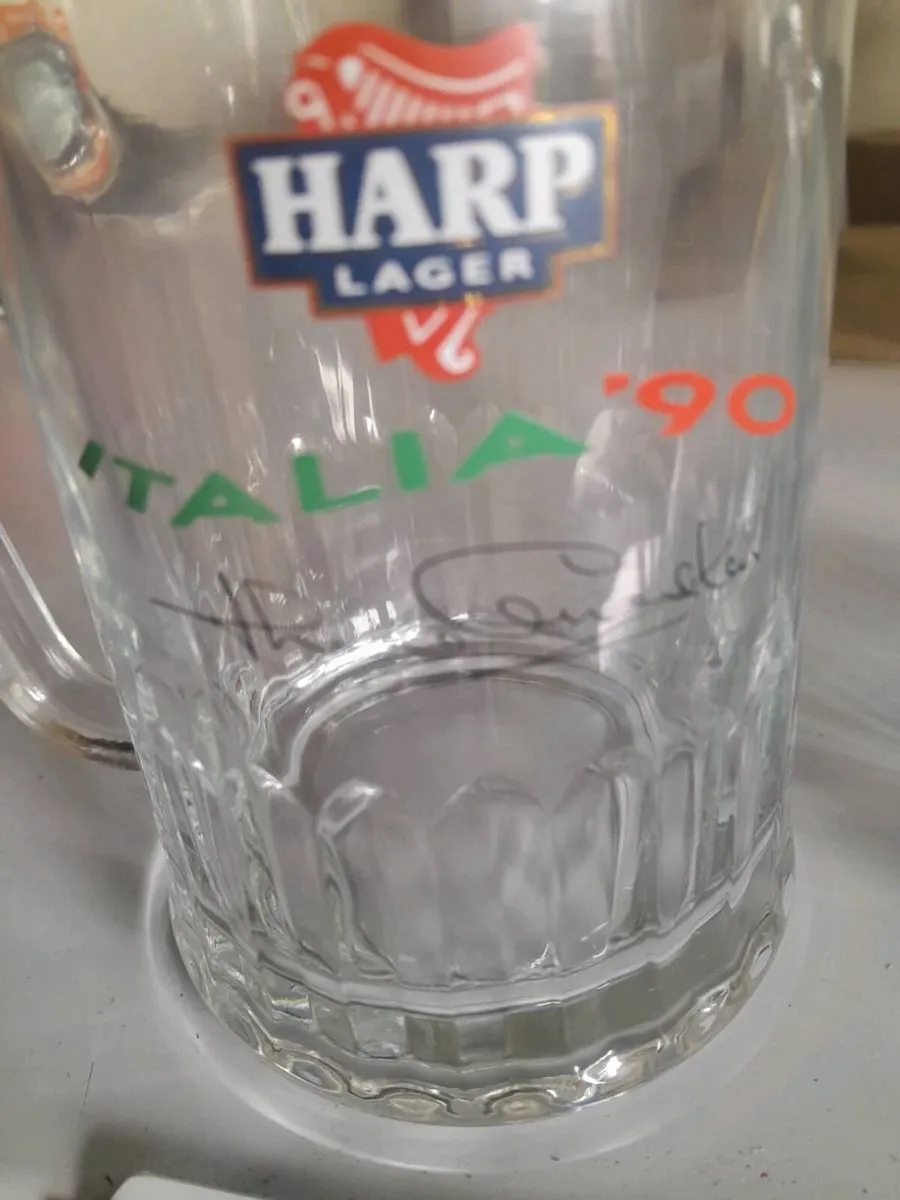 Two harp lager italia90 tankards - Image 4