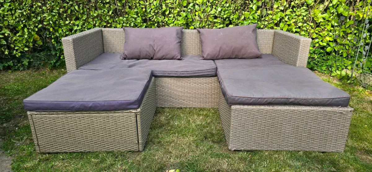 Rattan garden furniture