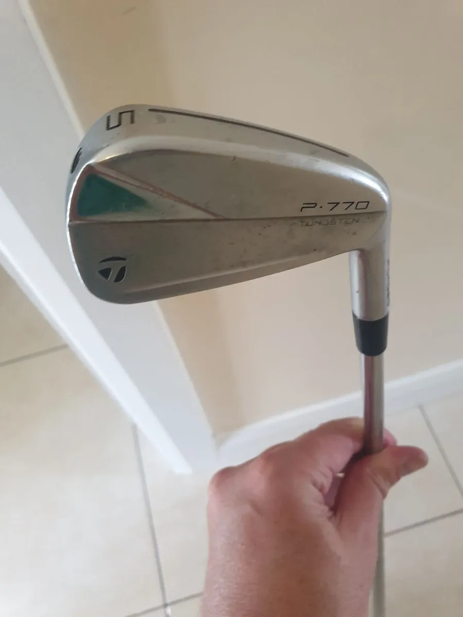 Taylormade P770 golf irons (4-PW) & Powacaddy bag - Image 2