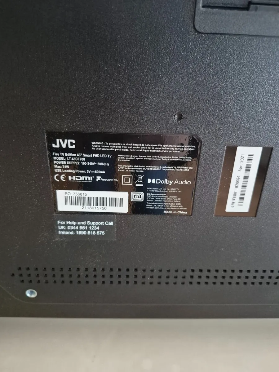 JVC Fire TV Edition 43" Smart FHD LED TV - Image 4