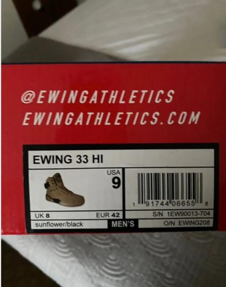 BNWT Patrick Ewing Men's 33 HI Sunflower/Black Siz - Image 2