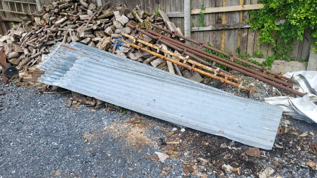 Corrugated iron sheets