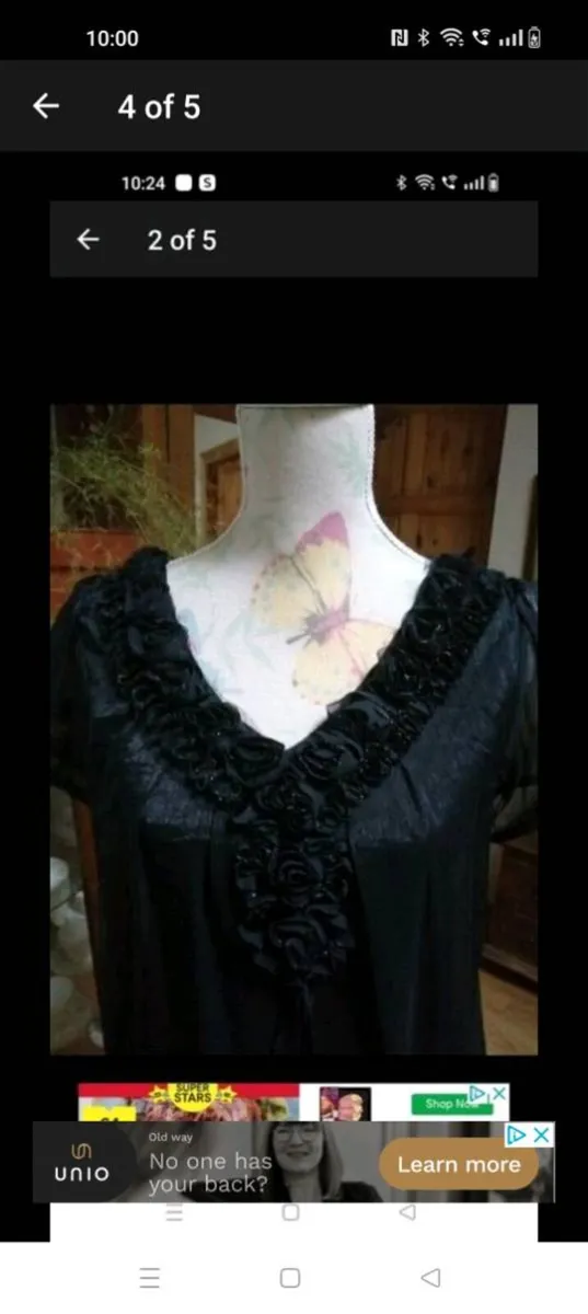 Black AngelEye fully lined dress tunic. New with t - Image 4