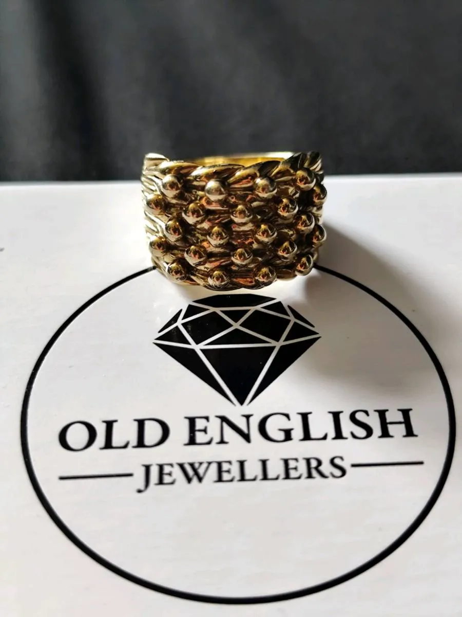 Gold Plated Silver Keeper Ring *postage available* - Image 1