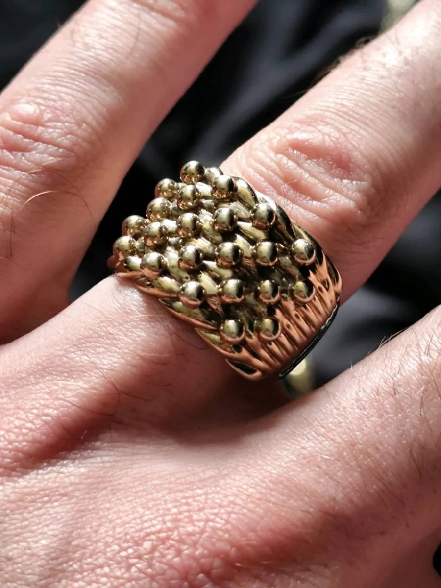 Gold Plated Silver Keeper Ring *postage available* - Image 2