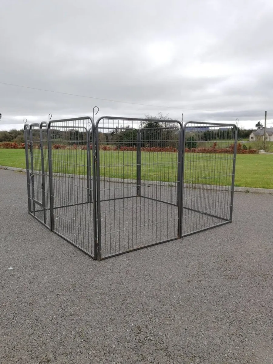 8 Panel Dog enclosure kennel Free Delivery - Image 1