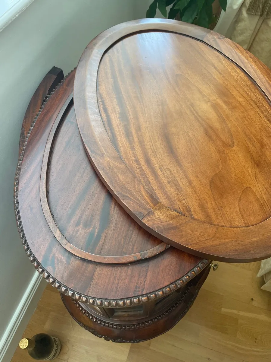 Teak drinks cabinet - Image 4