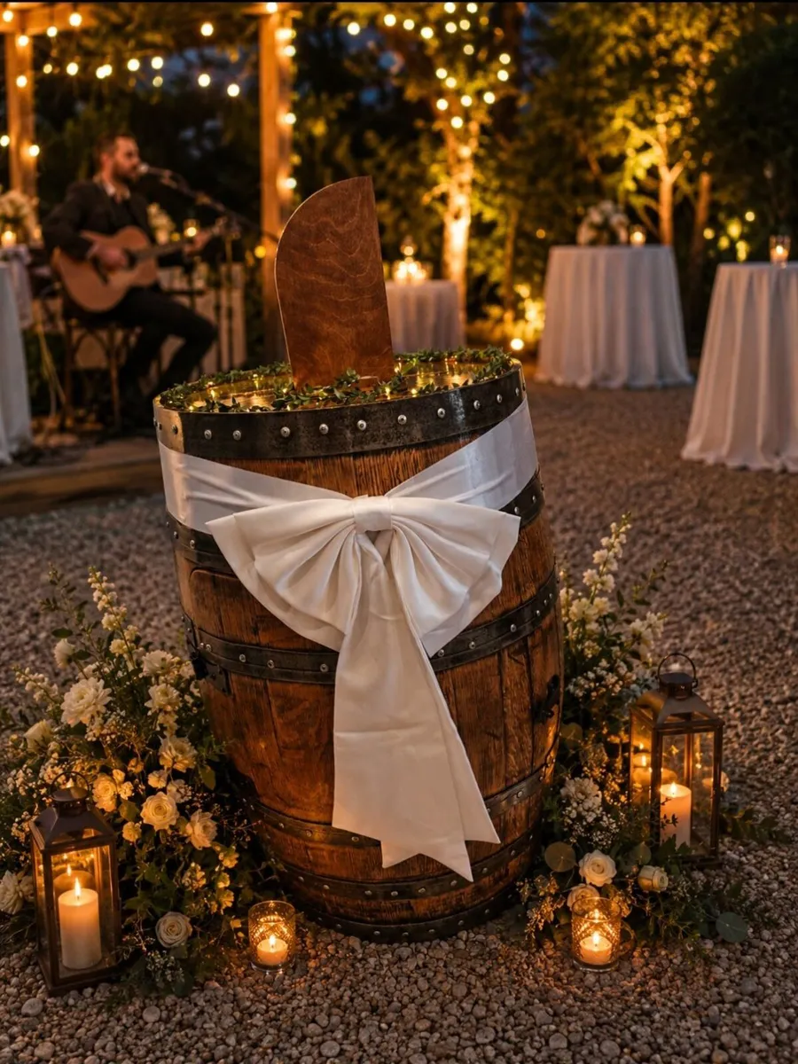 Wedding Whiskey Barrel Post Box - Image 4