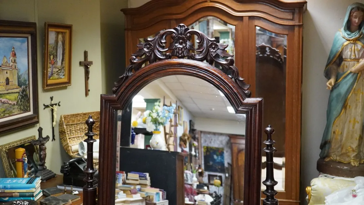 Mahogany Cheval Mirror - Image 2