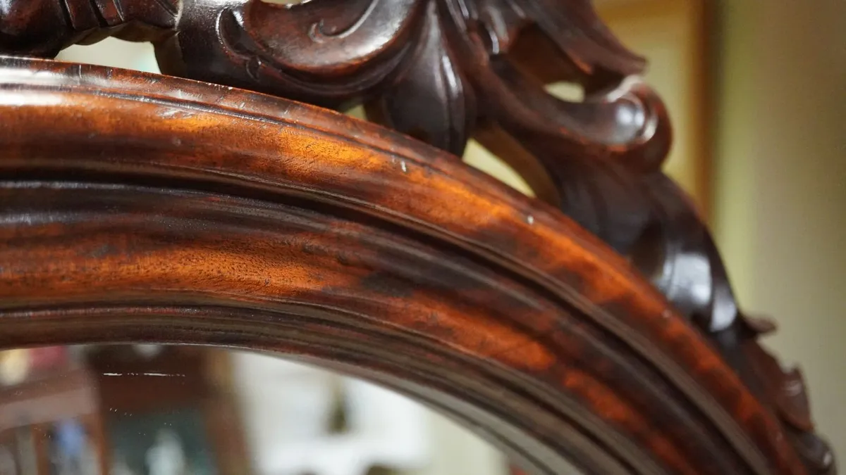 Mahogany Cheval Mirror - Image 4