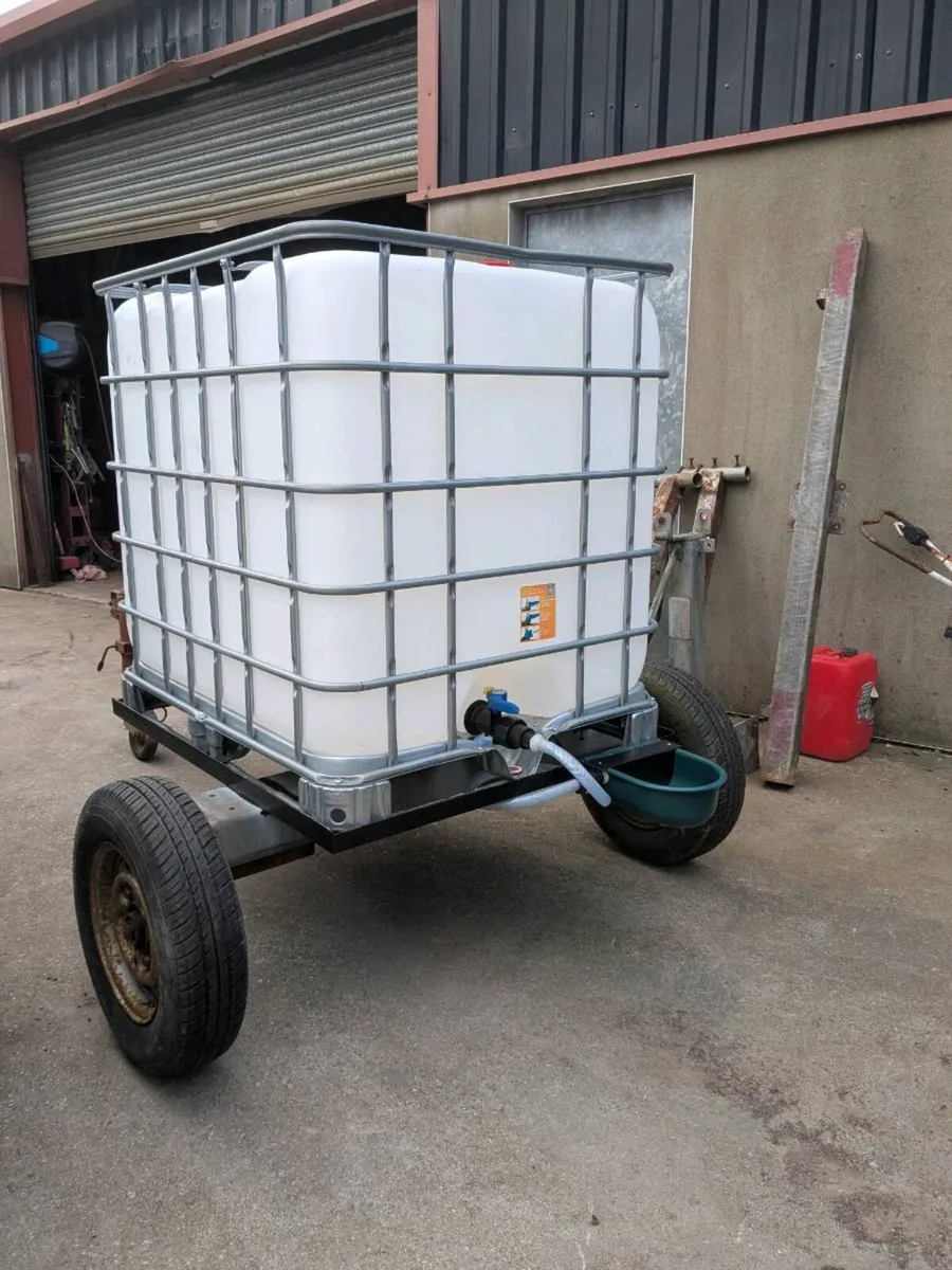 Ibc water tank trailer/bowser/drinker - Image 1