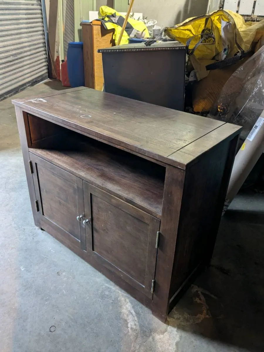 Solid wood TV cabinet - Image 1