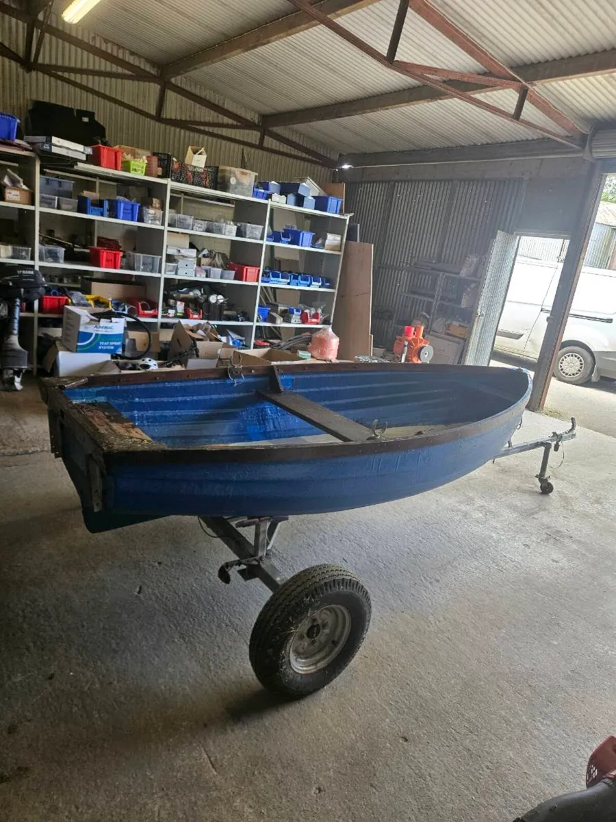 10ft Punt with boat trailer - Image 3