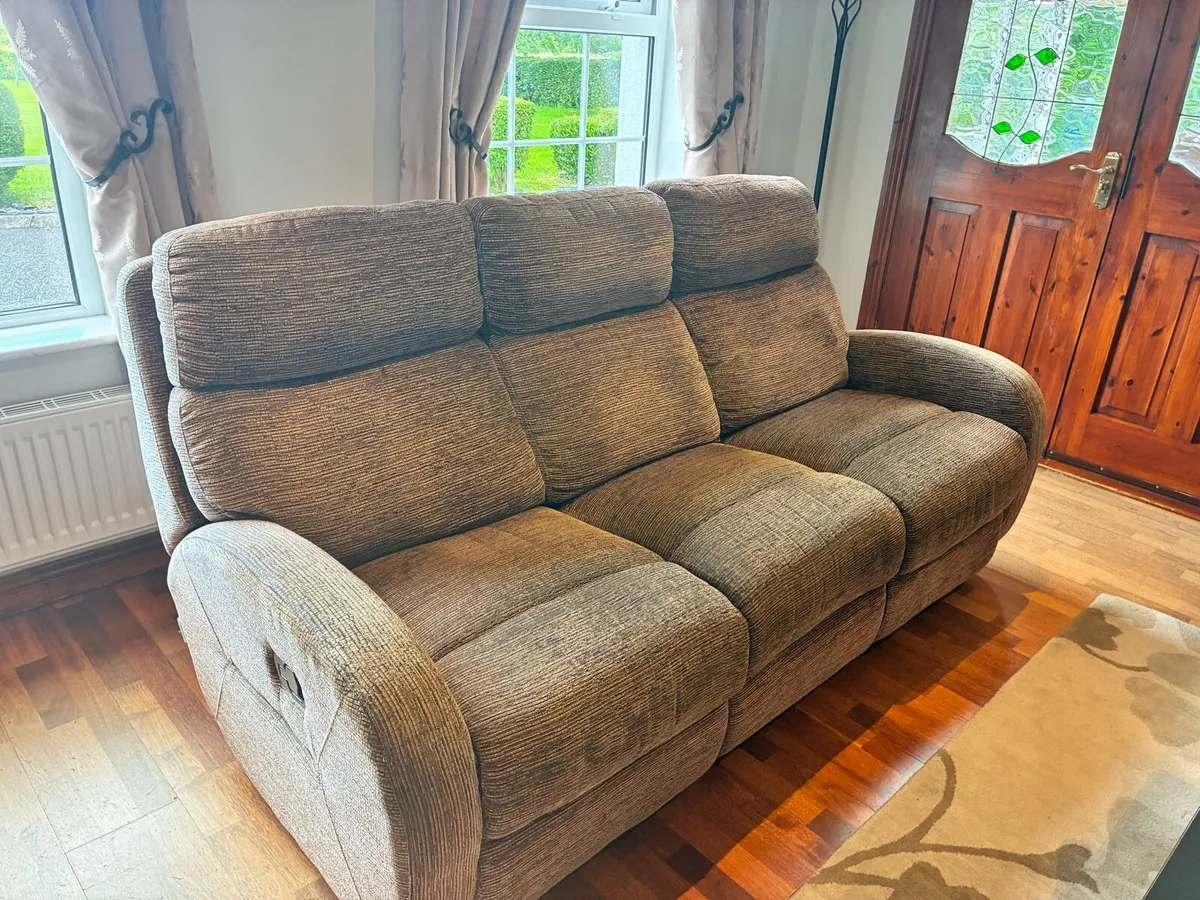 Three seater recliner sofa and recliner armchair - Image 2