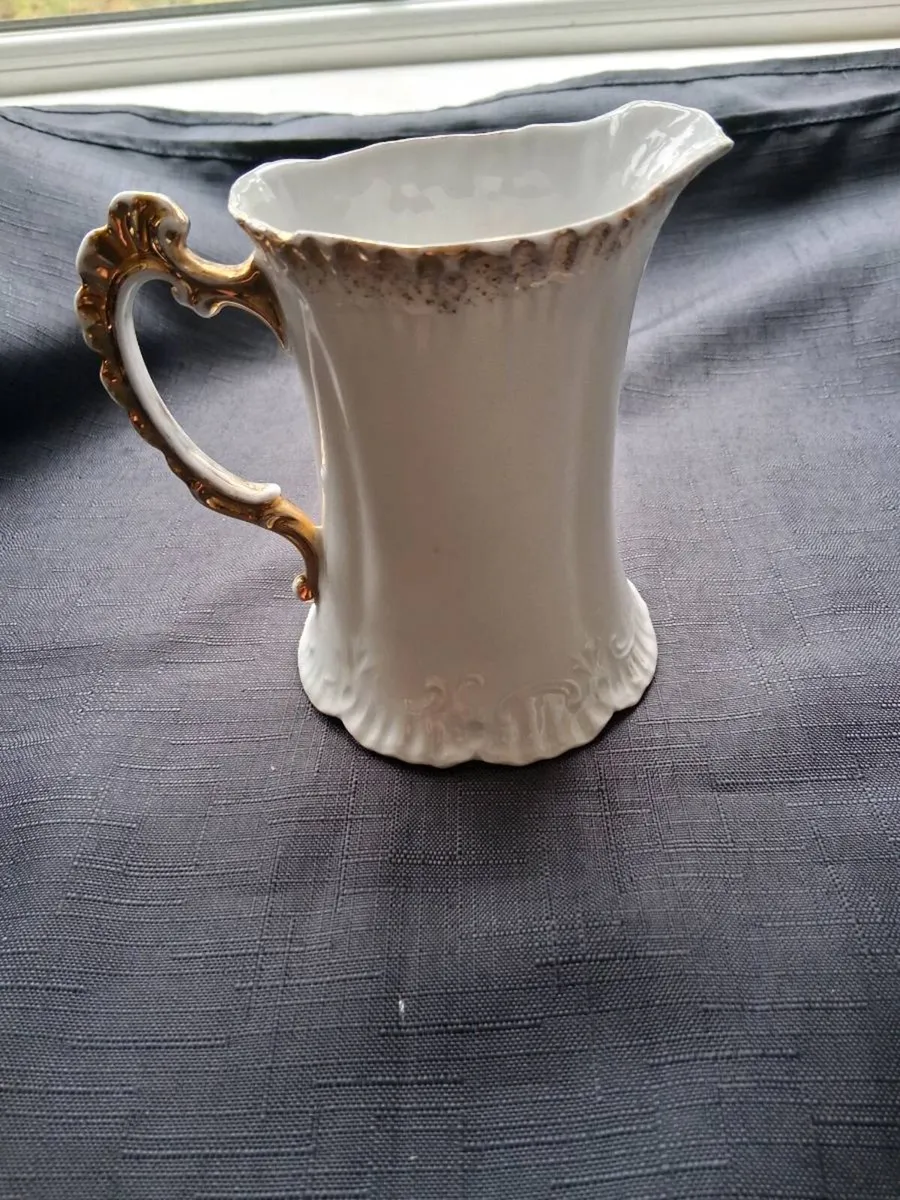 Vintage White Porcelain Creamer - Image 2