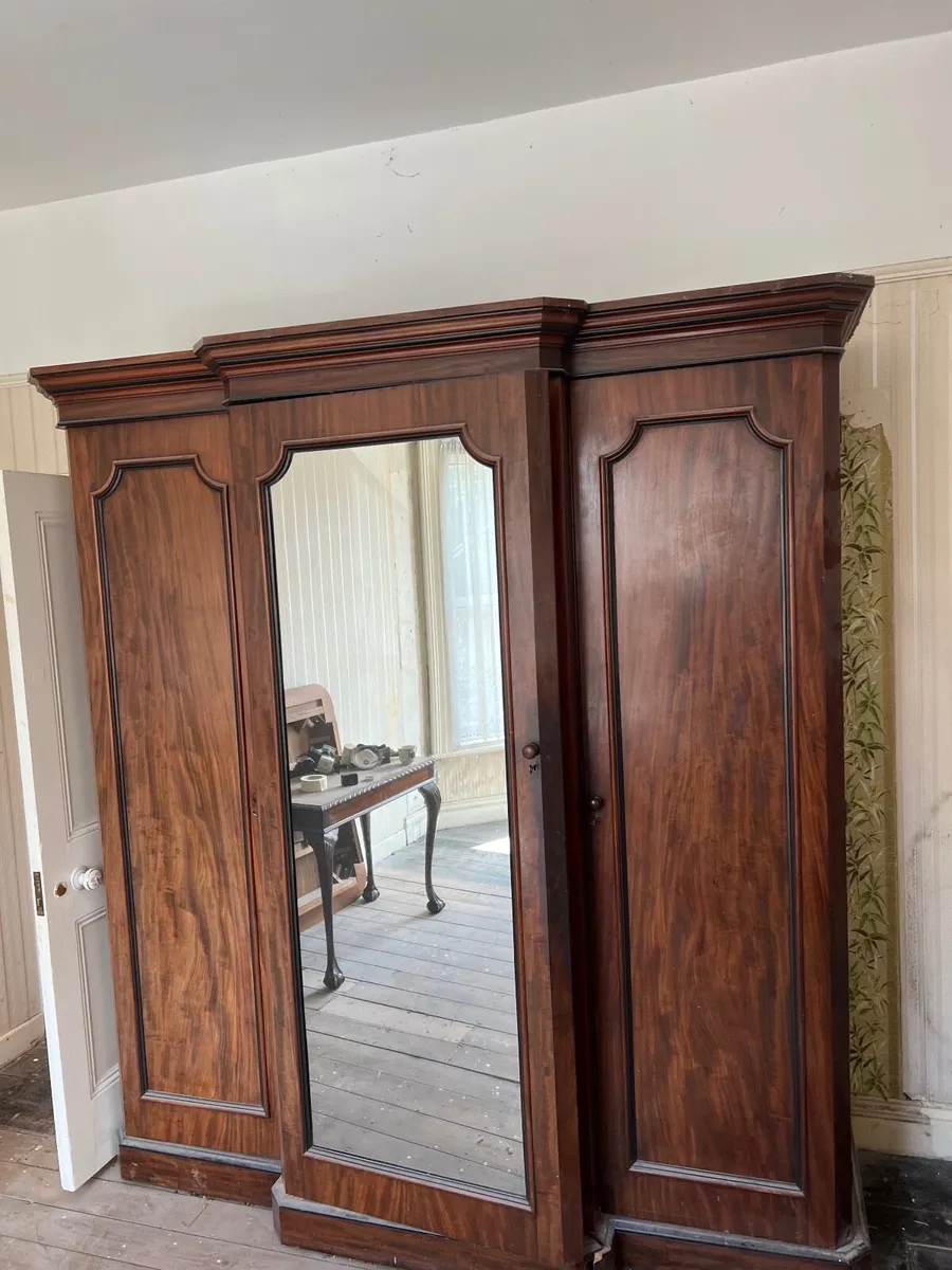 Antique Victorian Wardrobe - Image 3