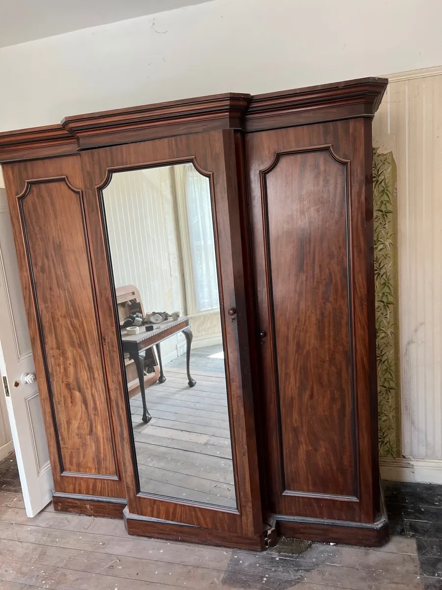 Antique Victorian Wardrobe - Image 4