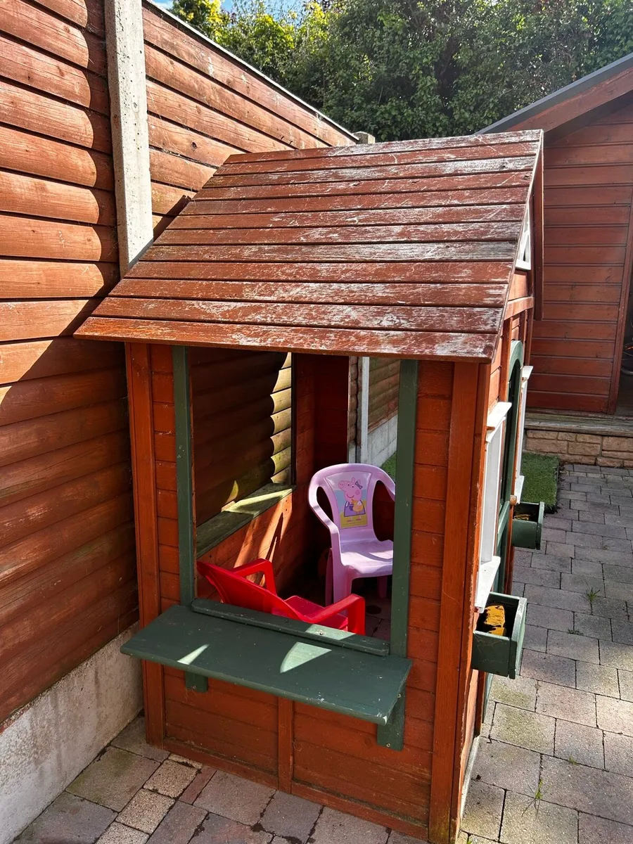 Outdoors Wooden Playhouse - Image 2