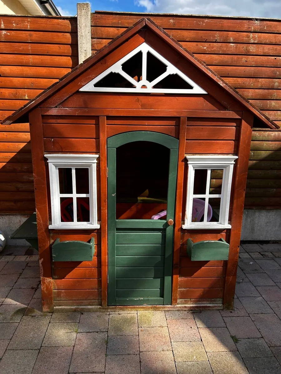 Outdoors Wooden Playhouse - Image 1