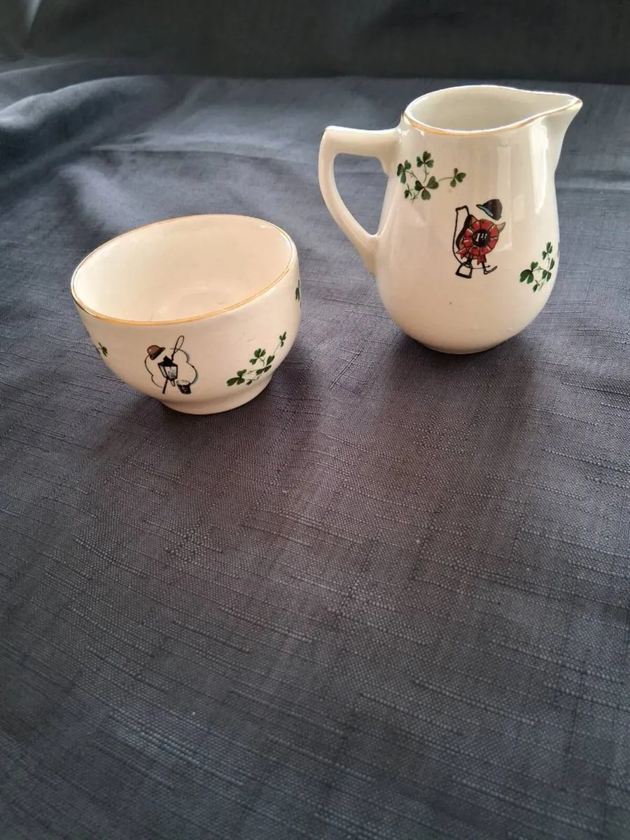 Carrigaline Pottery Jug & Sugar Bowl - Image 1
