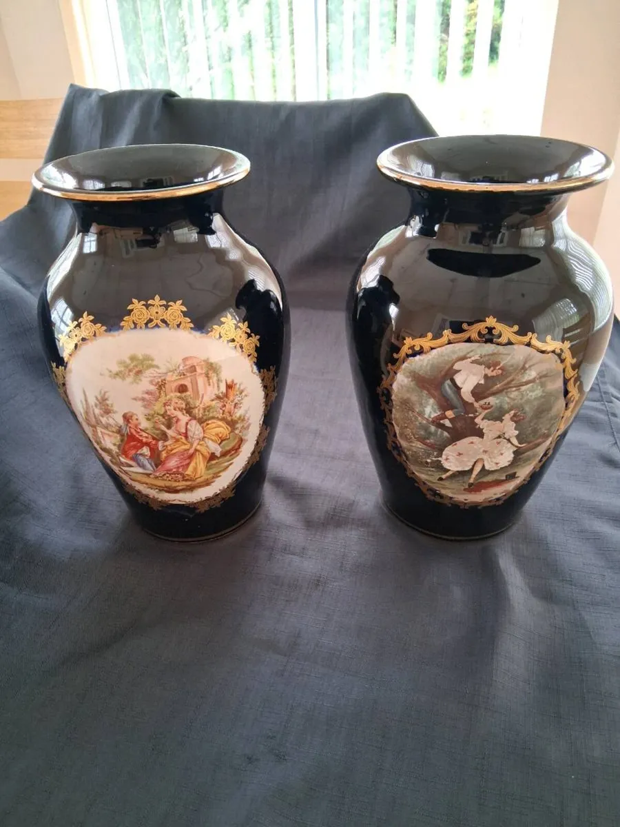 2 Large Limoges Vase's - Image 1