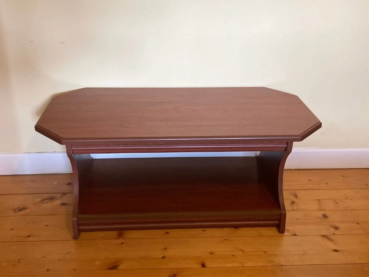 Modern Dark Wood Coffee Table – Great Condition - Image 2