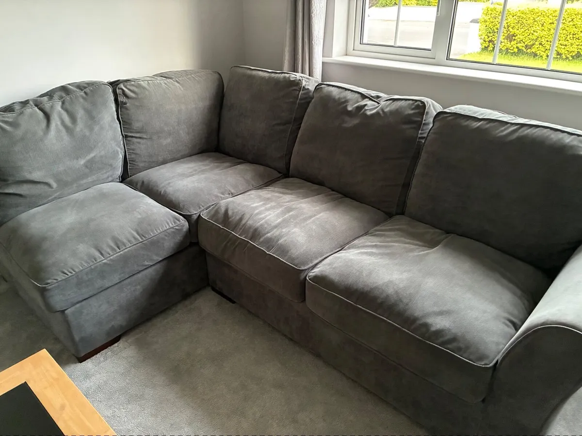 Couch & footstool - Image 2