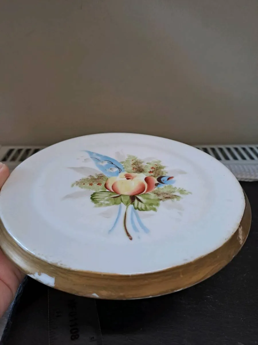 Vintage Hand-Painted Porcelain Wall Plate - Image 2