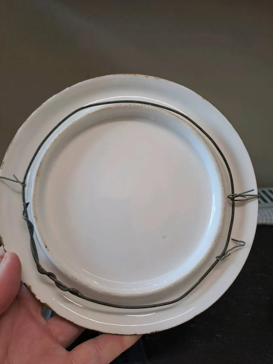 Vintage Hand-Painted Porcelain Wall Plate - Image 3