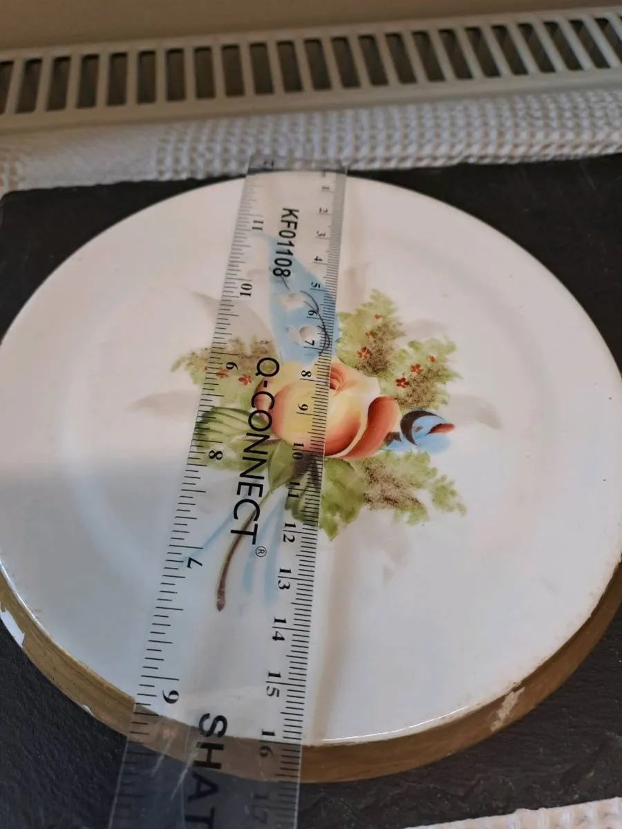 Vintage Hand-Painted Porcelain Wall Plate - Image 4