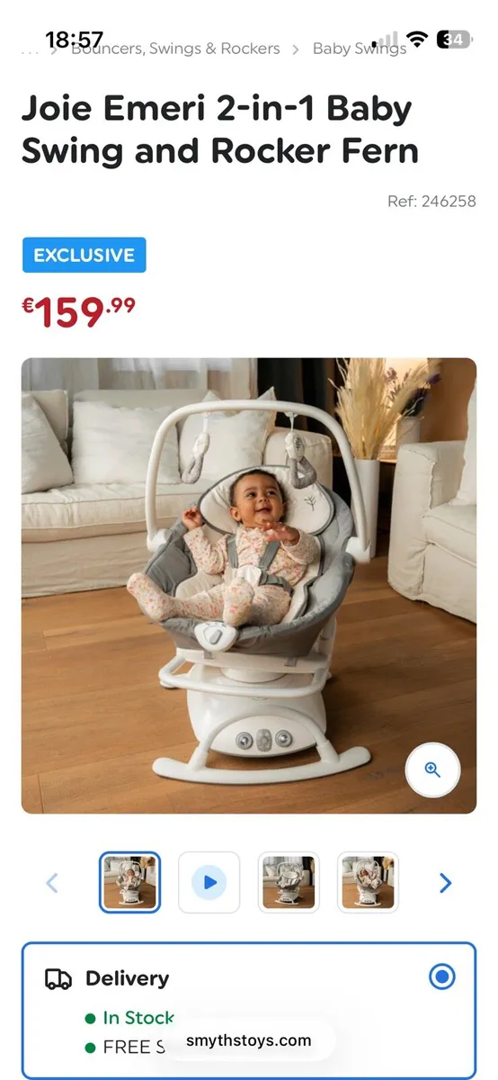 Joie Baby Swing and Rocker - Image 3