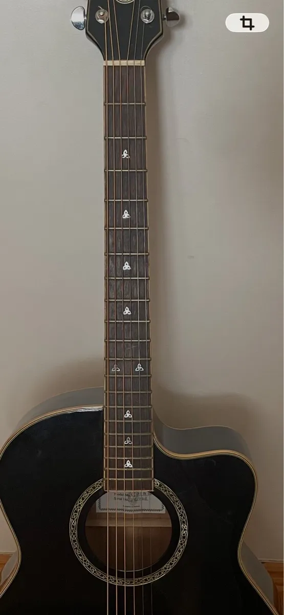 Craftfine semi acoustic Guitar + Case - Image 2