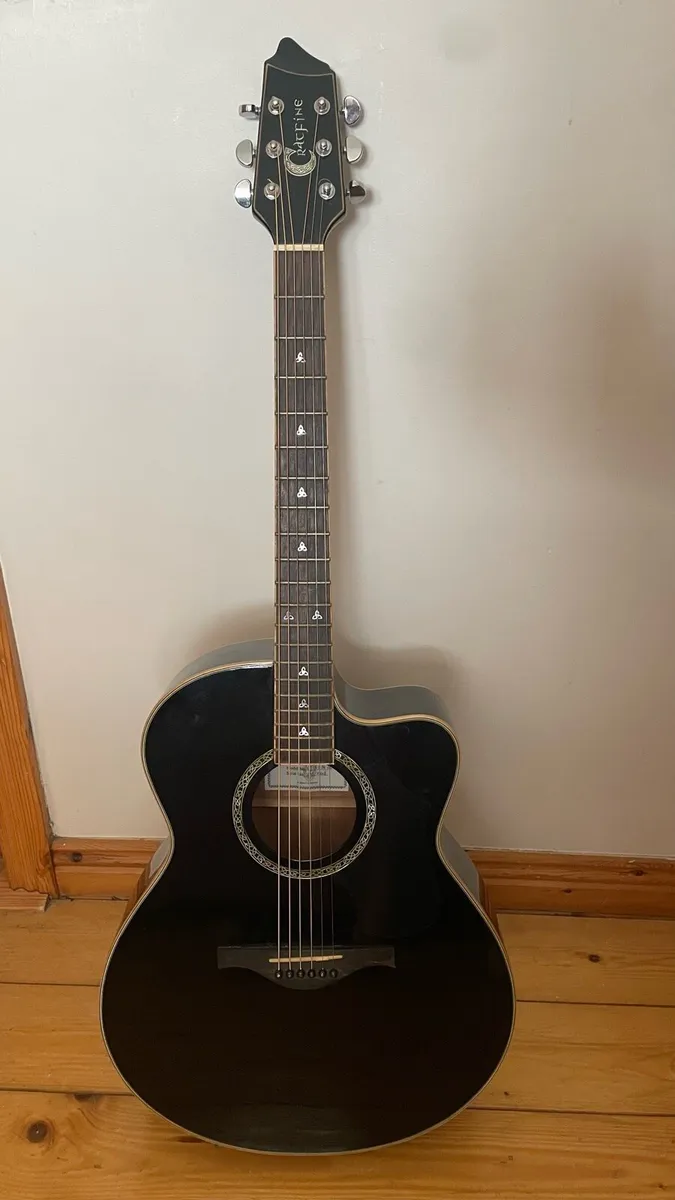 Craftfine semi acoustic Guitar + Case - Image 3