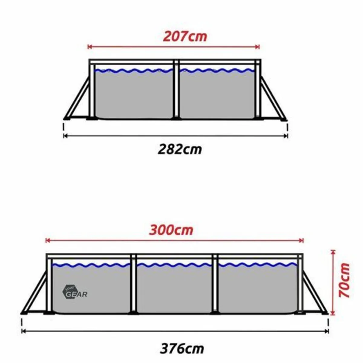 Family Pool Steel Frame Pool Garden Pool Swimming - Image 2