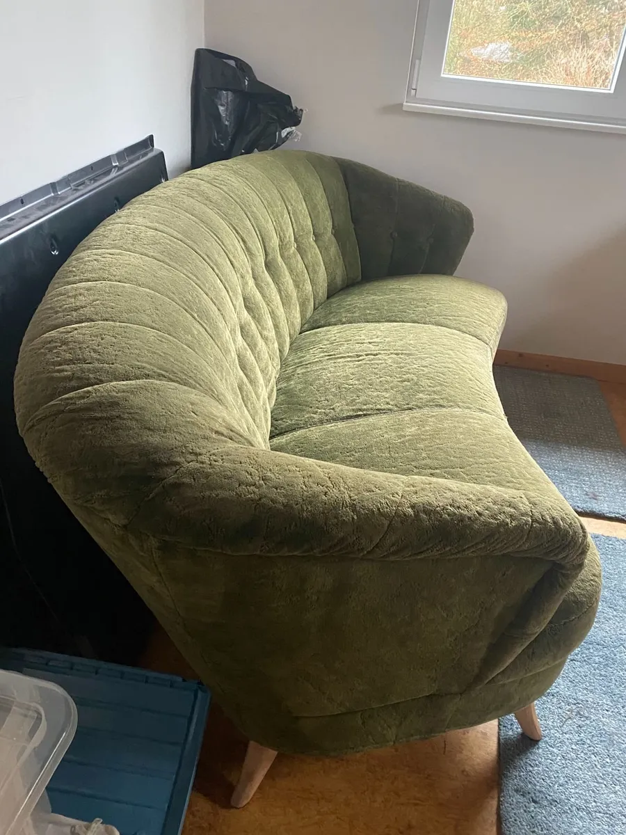 vintage 3 seater sofa - Image 4
