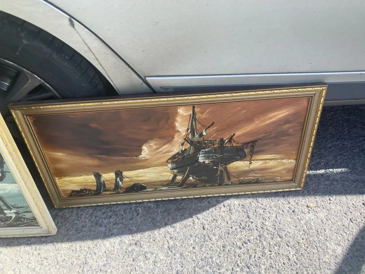 Bill hawkes British artist oil paintings free post - Image 2