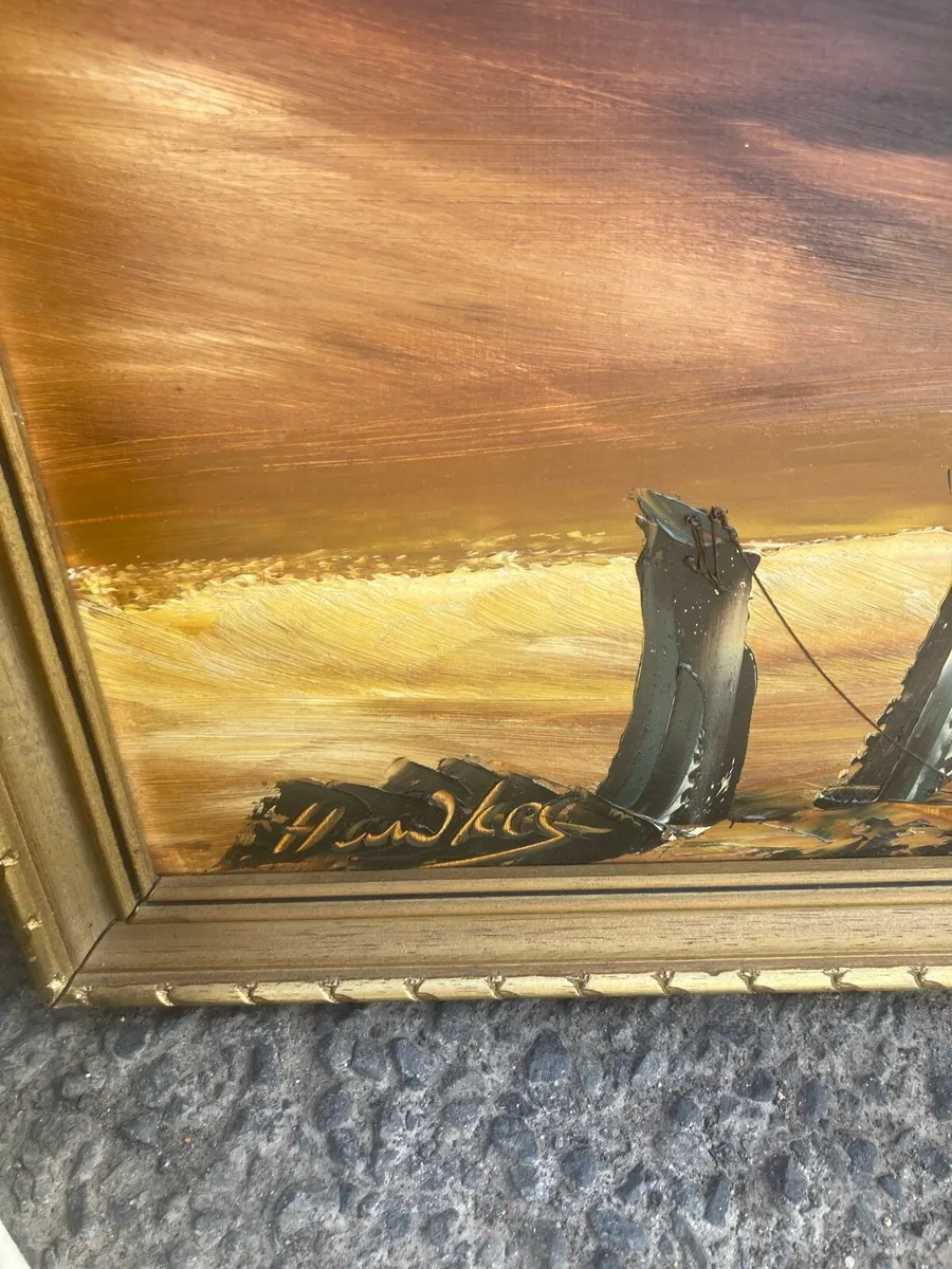 Bill hawkes British artist oil paintings free post - Image 3