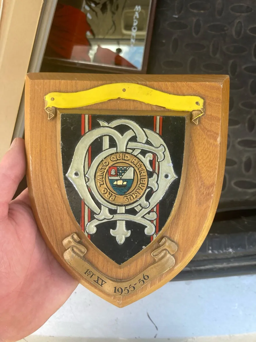 Northern Ireland 1950s rugby club plaque free post