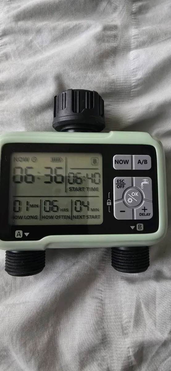 CROSOFMI Water Timer 2 Outputs Garden Water Timer - Image 1