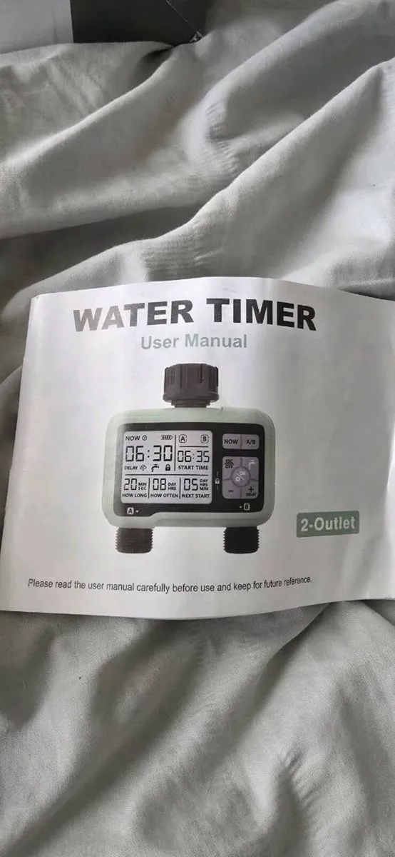 CROSOFMI Water Timer 2 Outputs Garden Water Timer - Image 2