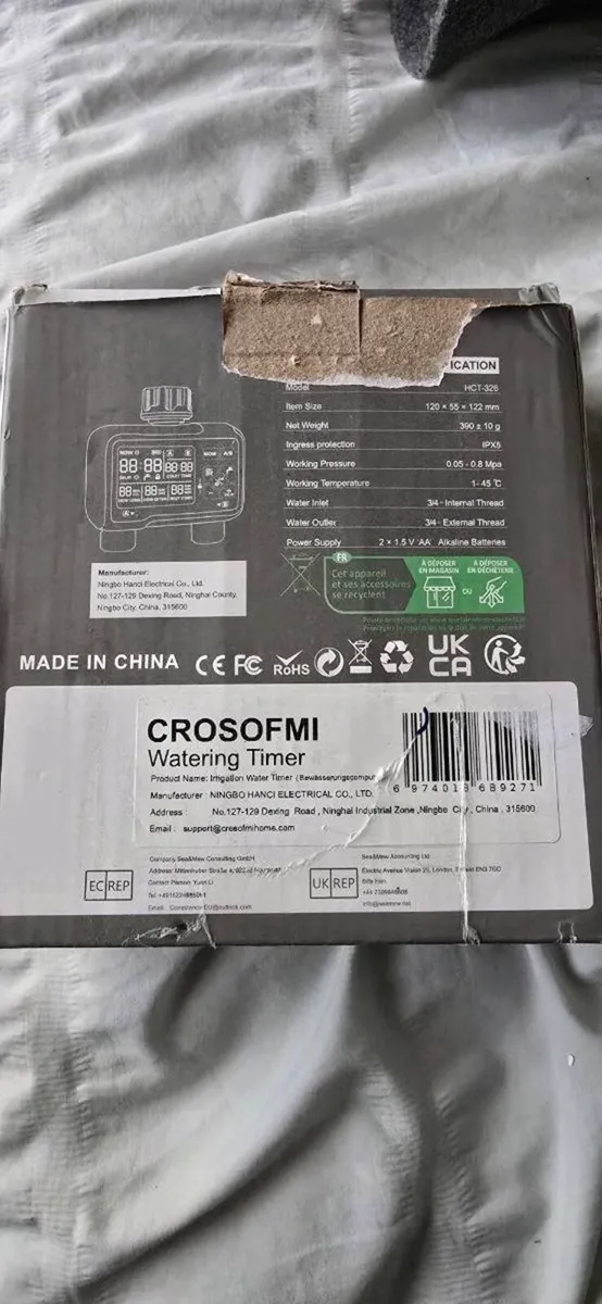 CROSOFMI Water Timer 2 Outputs Garden Water Timer - Image 4