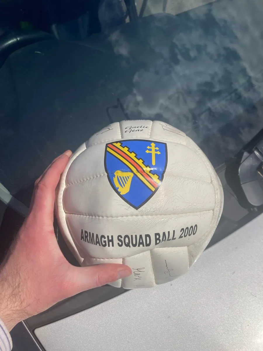 Armagh gaa all Ireland team year 2000 signed ball - Image 1
