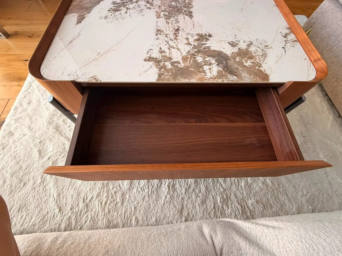 Luxury Coffee Table – Stone/Marble Top – EZ Living - Image 2