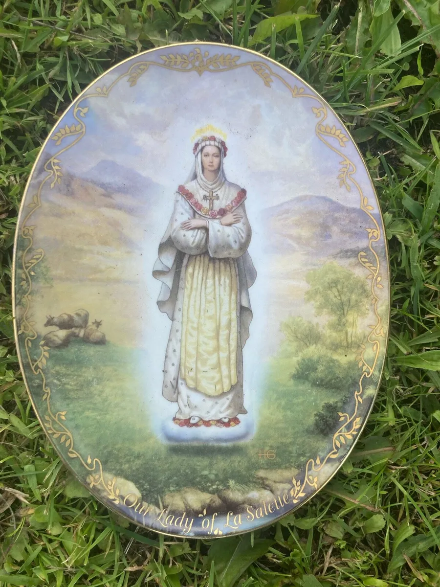 Visions of our lady religious plate free postage - Image 1