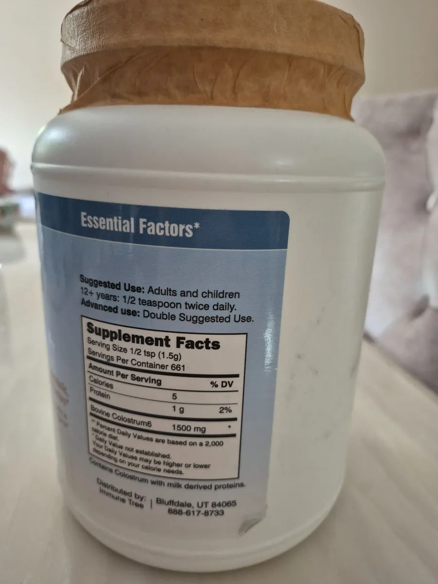 Immune Tree Colostrum6 -1kg-New Sealed -12-2026 - Image 2