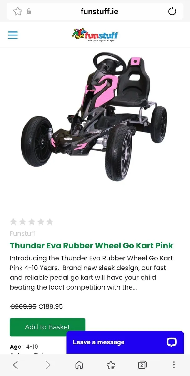Thunder Pink Go Kart - Image 2