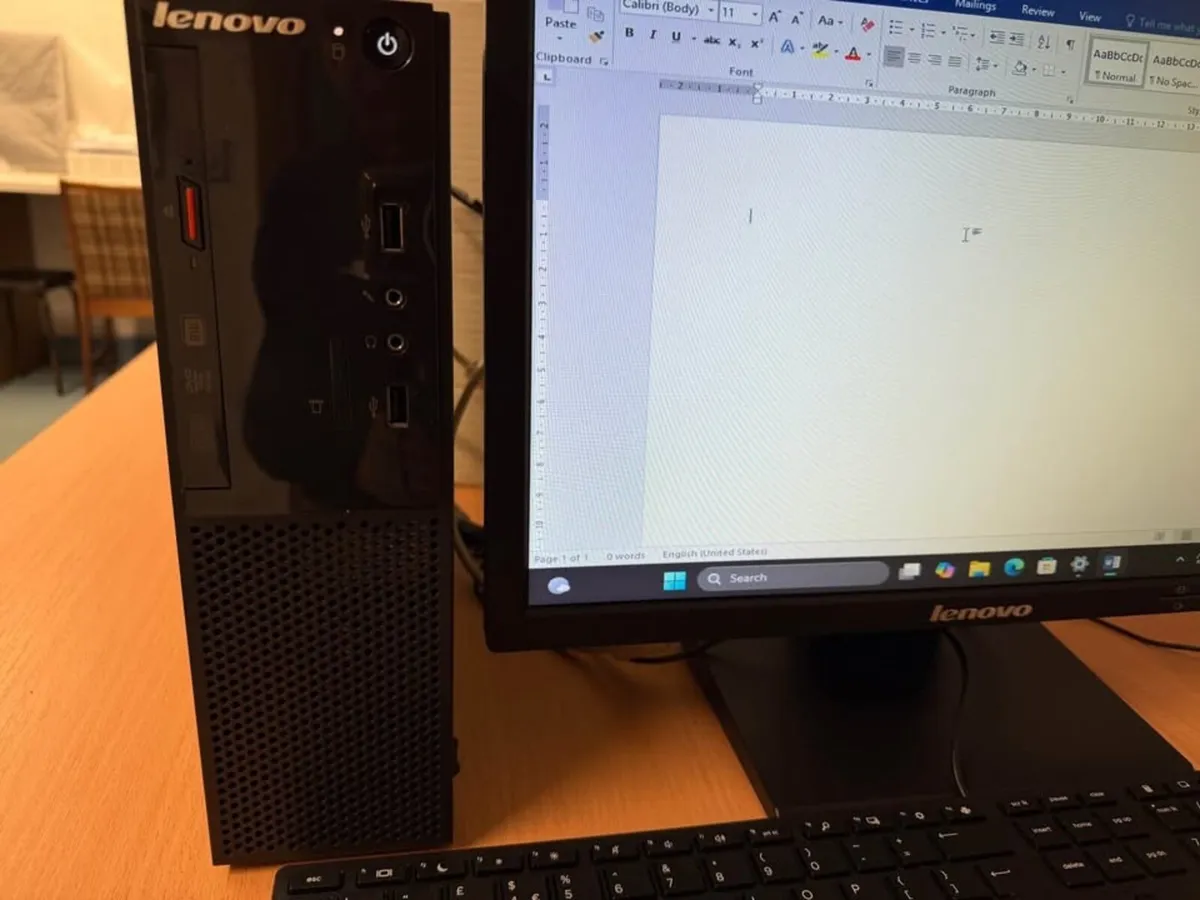 Complete Lenovo Computer PC & Monitor - Image 3