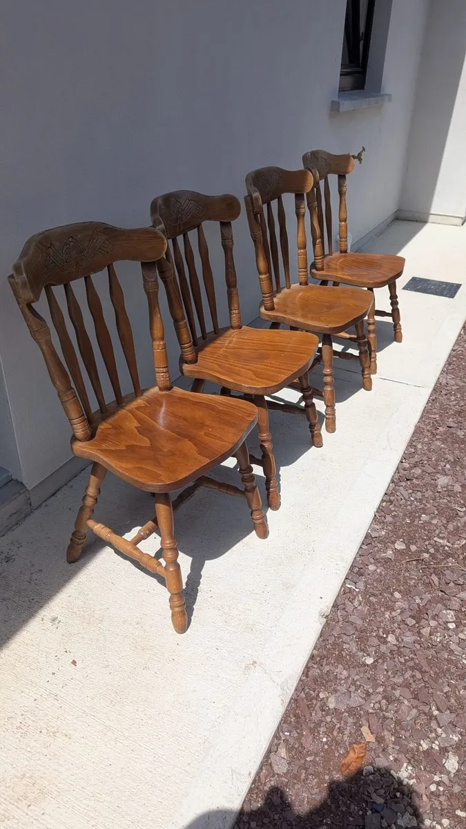 Wooden Kitchen Dining Chairs - Image 2