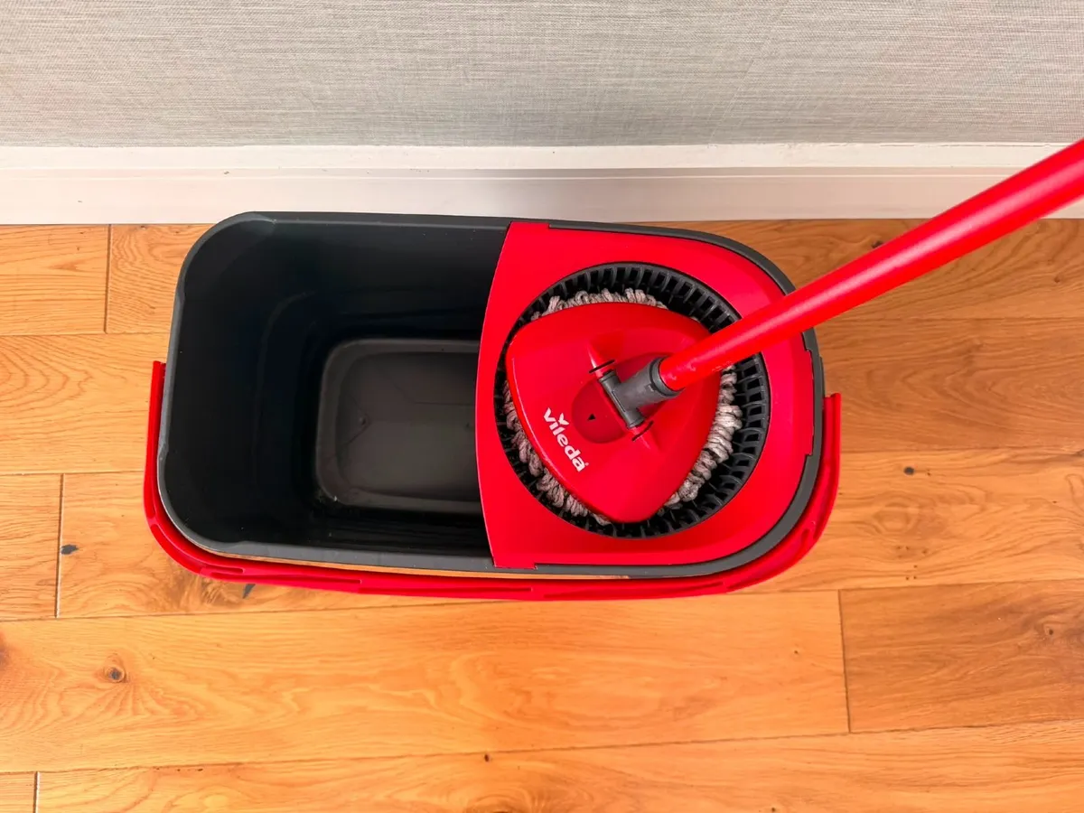 Vileda Turbo Spin Mop & Bucket Set – Extra New Mop - Image 2